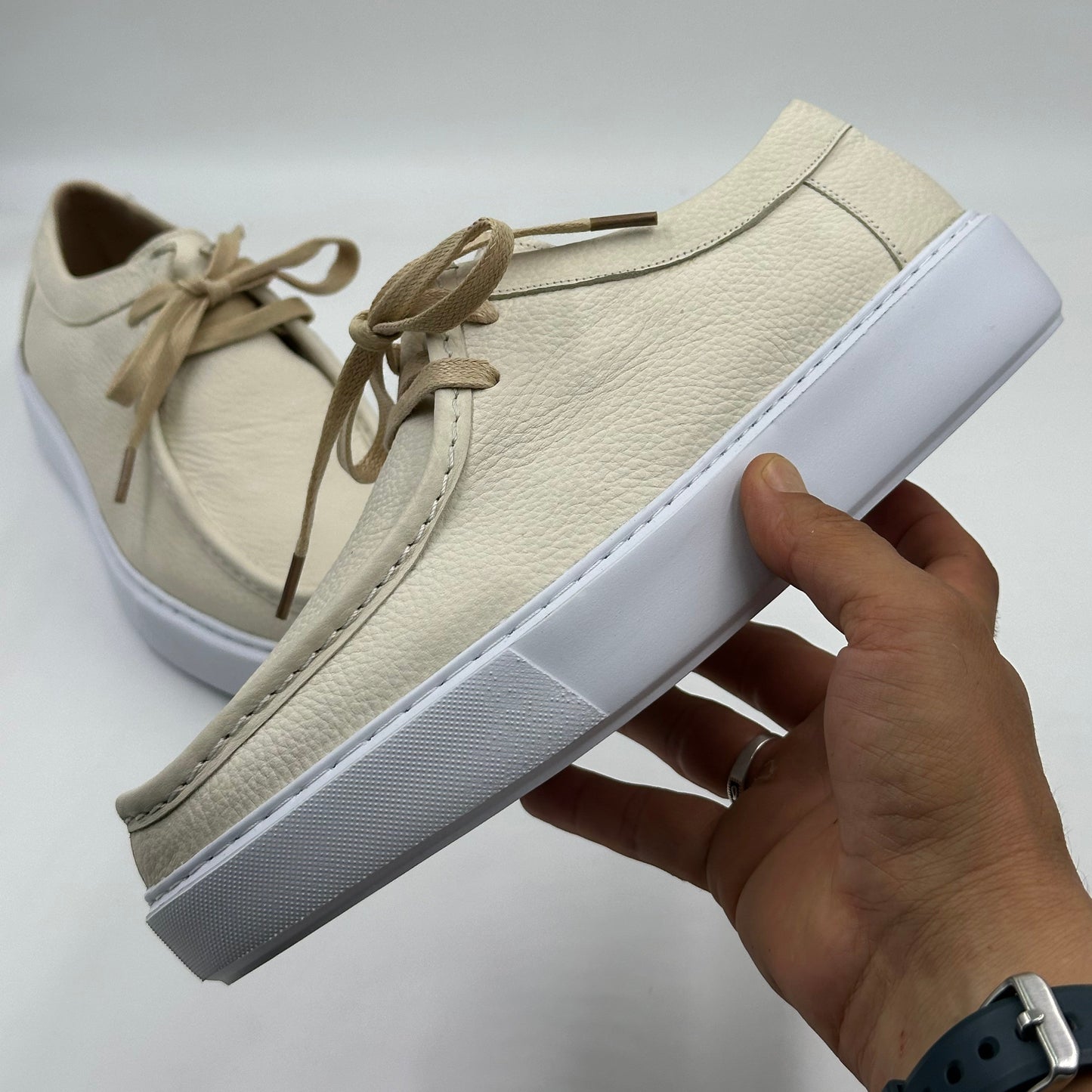 Derby Cuir Grainé Plateforme
