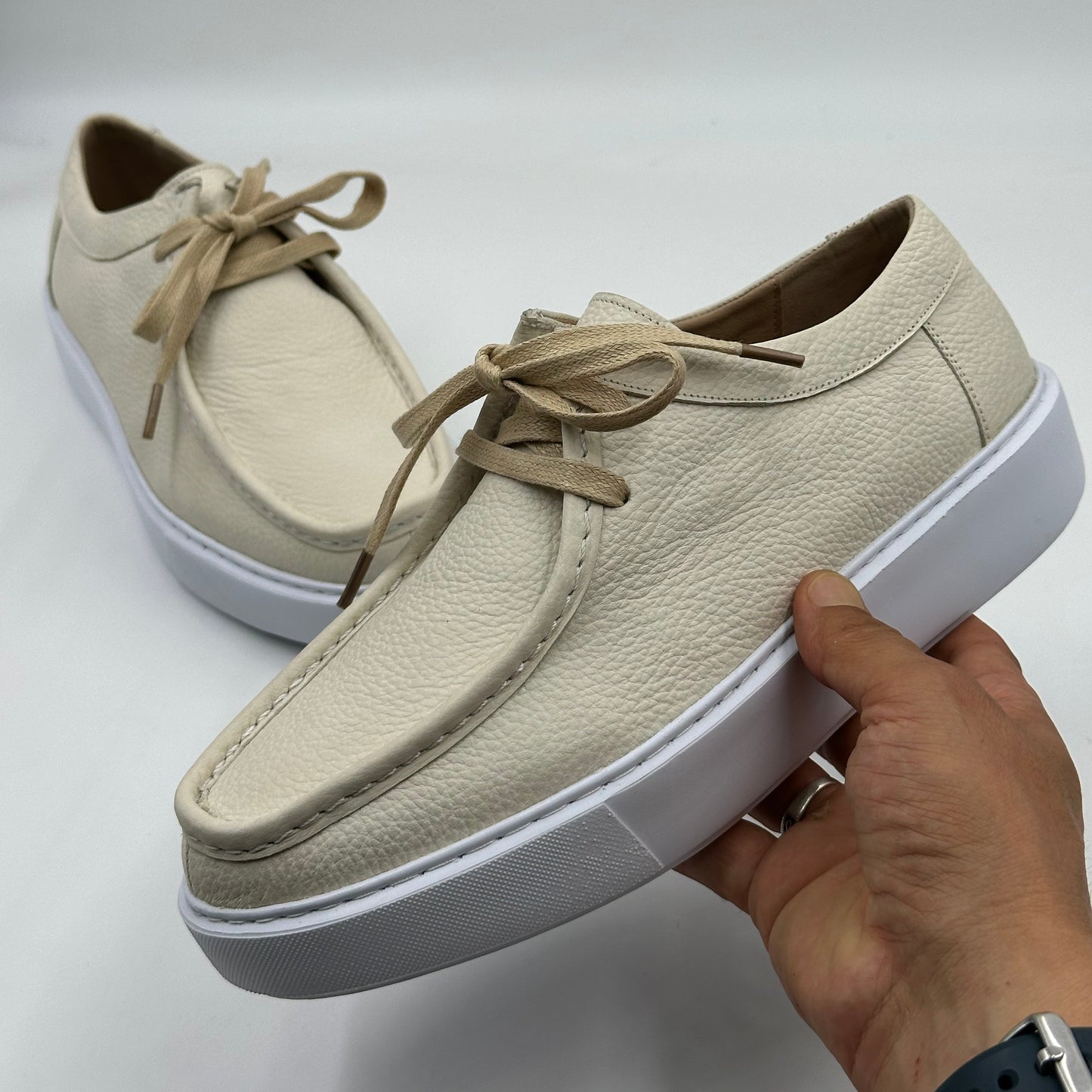 Derby Cuir Grainé Plateforme